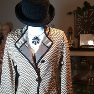 Vintage Misook Herringbone Knit Cardigan NWT